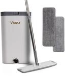 VITAPUR Wischmopp und Eimer Set mit 2er Moppads und Reinigungsb&uuml;rste,