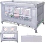Lorelli Baby Reisebett mit Dach und Rollen, 2 in 1 Babybett und Laufstall Sweet...