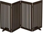 Relaxdays Absperrgitter, freistehendes Schutzgitter, HxB 92 x 205 cm, braun | mit