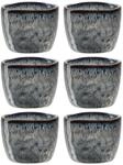 Leonardo Matera Eierbecher Set 6-teilig - Eier Becher aus Keramik - Durchmesser 5,2