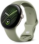 Google Pixel Watch 5 (45 mm) - Smartwatch - Pyrite Case/Olive Band, Wi-Fi