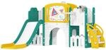 AIYAPLAY Kinderrutsche mit Kletterger&uuml;st 7 in 1 f&uuml;r Kleinkinder Gelb | Indoor