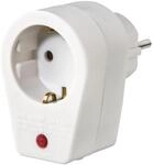 Hama Steckdosenadapter, &Uuml;berspannungsschutz (Schutzkontakt Stecker, erh&ouml;hter