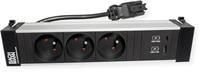 BACHMANN Power Frame M 3xUTE 1xUSB A&C 22W 0,2m GST18