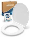 SANFINO Toilettendeckel mit Absenkautomatik abnehmbar | Einfache Montage, T&Uuml;V