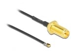 Delock Antennenkabel RP-SMA Buchse zum Einbau zu MHF&reg; 4L LK Stecker 1.37 35 cm
