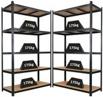 PROREGAL Mega Deal 2X Schwerlastregal Giant Ragnar HxBxT 200x120x50cm 5
