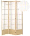 DESIGN DELIGHTS Shoji RAUMTEILER Canva II | 3-teilig, Reispapier, 170x120 cm 