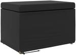 vidaXL Hocker Schwarz 61 x 41 x 40 cm Kunstleder und Engineering Holz