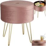 tectake&reg; 3-in-1 Sitzhocker mit Stauraum, Aufbewahrungsbox mit Deckel, Stuhl und