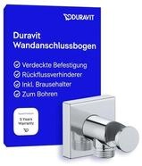 Duravit Universal Wandanschlussbogen, Schlauchanschluss inkl. Brausehalterung,