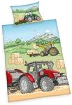 Herding Traktor Bettw&auml;sche-Set, MADE IN GREEN by OEKO TEX, Kopfkissenbezug ca. 40 x