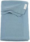 MEYCO Babydecke 75x100cm gestrickt Mini Relief Kuscheldecke Jeans Blue