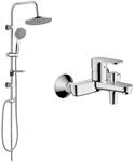 Belvit Hansgrohe Vernis Blend Wannenmischer Set, Chrom Grau |...