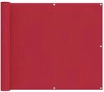 vidaXL Balkonsichtschutz 90 x 200 cm Oxford-Stoff Rechteckig Rot