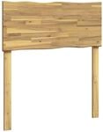 vidaXL Kopfteil mit Live Edge Rostock Wei&szlig; 75 cm Massivholz Akazie