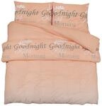 vidaXL Bettw&auml;sche-Set Rosa 225x220 cm Baumwolle
