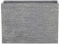 Moderner Blumentopf grau 34x80x56 cm rechteckige Form Steingemisch Edessa
