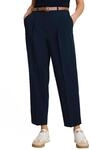 Tom Tailor Damen Loose Fit Barrel Hose mit G&uuml;rtel 1051400