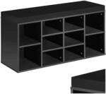 tectake&reg; Schuhschrank mit Sitzbank, Schuhregal, Sitzbank mit Stauraum f&uuml;r 10...