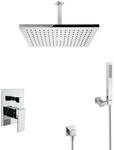 PaulGurkes Regendusche Unterputz Dusch Set eckig mit Deckenarm Duschsystem...