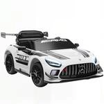 AIYAPLAY Kinder Elektroauto Mercedes-AMG 12V 2 Motor f&uuml;r 3-8 Jahre Wei&szlig; |...