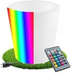 tectake&reg; LED Leuchtzylinder, 16 RGB-Farben,5 Lichtmodi, beleuchteter Blumentopf