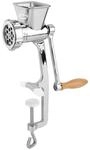 Kitchen Professionals Handfleischwolf aus hochwertigem Edelstahl mit 4...