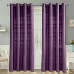 Homescapes Rajput &Ouml;senvorhang 2er-Set, Vorhang lila 137x137 cm aus 100%...