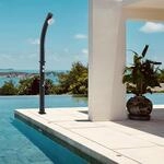 casa.pro Solardusche Kebomi Gartendusche mit Wassertank f&uuml;r 18 L schwenkbarer