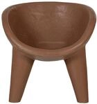 WOOOD Orio Garten Lounge Sessel Verst&auml;rktes Faserpolymer Rot/Braun
