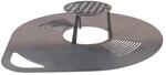 UNUS Grillplatte 80 cm Feuerplatte Stahl 3,5 mm BBQ Plancha Outdoor | f&uuml;r