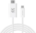 4smarts 540955 HDMI-Kabel 2m USB C HDMI Typ A (Standard) Wei&szlig;