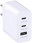 Grundig USB C Ladeger&auml;t 65W - Schnellladeger&auml;t mit 2X USB-C und 1x USB-A - Adapter
