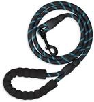 Relaxdays Hundeleine reflektierend, 150 cm, gepolsterte Schlaufe, Leine kleine &