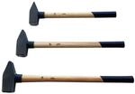 Hammer Schlosserhammer Hickorystiel 3 tlg Set 3kg/4gk/5kg je 1 St&uuml;ck
