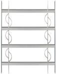 Alberts 563646 Fenstergitter Secorino Style | Ausziehbar f&uuml;r Fenster au&szlig;en 