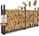 LAWA Living and Lifestyle Kaminholzregal aussen Metall 223x25x115
