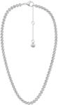 Skagen Moderne Glitz Damen Silberfarbene Halskette aus Messing, SKJ5018040