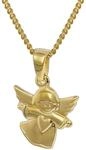 trendor Kinder-Anh&auml;nger Engel 333 Gold mit goldplattierter Halskette