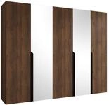 Mirjan24 Kleiderschrank mit Spiegelt&uuml;ren, Einlegeb&ouml;den und Kleiderstangen...