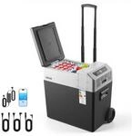 VEVOR Kompressor K&uuml;hlbox 50 L, Auto K&uuml;hlschrank mit Griff, App-Steuerung & R&auml;dern,