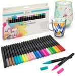 Nassau Fine Art 24er-Set Porzellanstifte und Glasmalstifte &ndash; F&uuml;r Keramik,...