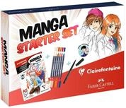 Clairefontaine 976157C - Manga Starterset, DIN A5, Komplettset zum Erlernen und