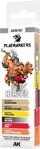 AK Interactive PLAYMARKERS SET AKM101 HEROES (6x)