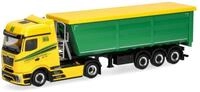 Herpa Mercedes-Benz Stahlmulden-SattelzugLKW Modell im Ma&szlig;stab 1:87