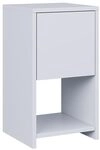 Vicco Nachttisch Evo, Wei&szlig;, 30 x 55 cm | mit Schublade, geeignet zur Ablage von