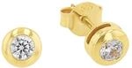 Amor Ohrstecker Damen Ohrschmuck, mit Zirkonia synth., 0,5 cm, Gold, Kommt in...