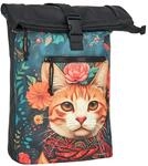 New Rebels Mart Art - New York Catface 21L Rucksack Rolltop wasserabweisend...