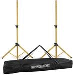 Pronomic SPS-1S GD Boxenstativ Stahl Gold Set - 2 Goldfarbene...